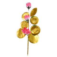 【お仏壇のはせがわ】 盆用品 盆飾り 盆花 赤蓮 三輪 お盆用品 お盆 新盆 [赤蓮]のサムネイル