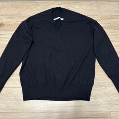 FRAMeWORK フレームワーク Vネック ニット F フリーサイズ ブラック 黒 美品