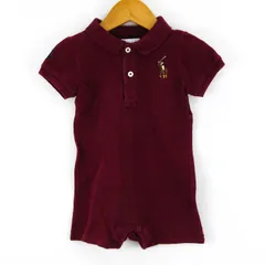 ラルフローレン  半袖ポロシャツ ショートオール ロンパース ベビー 男の子用 9M 75/48サイズ ボールド Ralph Lauren  【中古】