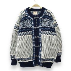 【美品】DALE OF NORWAYチロリアンニット ノルディック メタルフック 70s DALE OF NORWAYノルウェイ製 ノルディックカーディガン