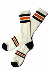 ●【クッション性抜群】【新品】VISE REDTAiL バイス レッドテイル 24_RT Full Pile Socks【Nt-Hd】【サイズ 25〜28】パイル地 ソックス 靴下 ナチュラル/ブラック/オレンジ ハーレーダビッドソン