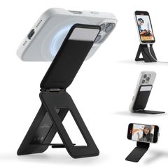 モフト スマホスタンド 8-in-1多機能スタンド カードケース NFC対応 MagSafe対応 折りたたみ 三脚スタンド ジェットブラック