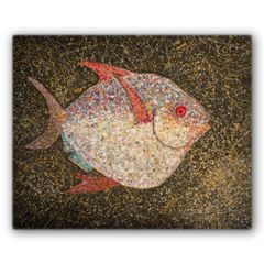 【絵画作家作】オリジナル ジクレー版画 アートパネル ファブリックパネル 壁掛け 絵画 F0サイズ