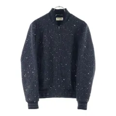 SAINT LAURENT PARIS (サンローランパリ) 20SS Bomber Jacket スパンコール ジップアップ ボンバー ジャケット ブルゾン ブラック 603482 Y1A02のサムネイル
