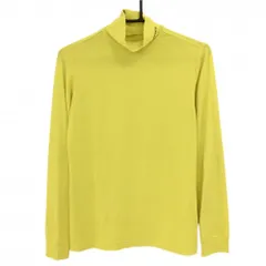 パーリーゲイツ 長袖ハイネックシャツ イエロー系 微起毛 ネックロゴ  レディース  ゴルフウェア サンプル品 PEARLY GATES