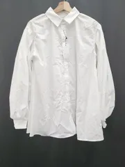 ◇ Θ Bonjour Sagan ボンジュールサガン バルーンスリーブ 長袖 シャツ ブラウス サイズF ホワイト系 レディース E  【1508060010469】