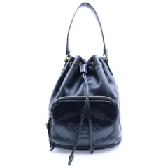 PRADA (プラダ) プラダ デュエット 2WAYバッグ バケットバッグ ショルダーバッグ ハンドバッグ ブラック ゴールド金具 レザー
