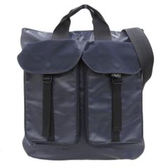 PORTER ポーター 80th ANNIVERSARY 80周年 2WAY ヘルメットバッグ メンズ コーティングキャンバス ネイビー