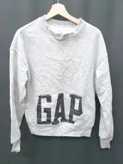 ◇ ⊇ GAP ギャップ 裏起毛 長袖 トレーナー サイズXXS グレー系 メンズ P  【1407100017393】