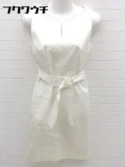 ◇ ◎ Kumikyoku 組曲 ノースリーブ 膝丈 ワンピース サイズ3 アイボリー系 レディース 【中古】 【1002801322106】