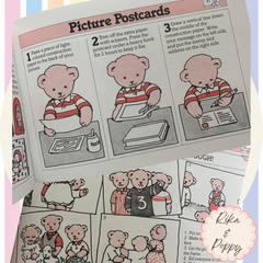 ヴィンテージ 絵本 洋書  My First Camera Book｜くま好きさん向け✿紙モノ ジャンクジャーナル 素材 レトロ