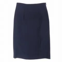 19ss Ballsey TOMORROWLAND ボールジー スカート アシンメトリー Iライン ひざ丈 ボトムス サイズ32 XS ネイビー レディース 【中古】