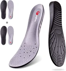 【大安売り】【2足4枚】インソール スポーツ用 中敷き サポート 超軽量 ソフト クッション ラテックス 3Dデザイン 立ち仕事 通気 サイズ調整可能 男女兼用 3サイズあり (M（23.5～26.5cm）)