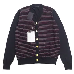 ★ PRADA プラダ ニット カーディガン ブルー系 50 PRADA プラダ カシミヤ混 コットン ニット カーディガン グレー