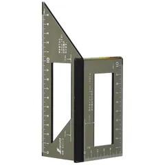 シンワ測定(Shinwa Sokutei) 一発止型定規 ポリカーボ 62112