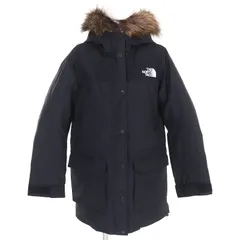 未使用品△THE NORTH FACE ザ・ノースフェイス NDW91935 MOUNTAIN DOWN COAT GORE-TEX ゴアテックス ファー・フード付き ロゴ刺繍 ダブルジップアップ ダウンジャケット ブラック L 正規品 レディース