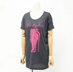 HYSTERIC GLAMOUR ヒステリックグラマー 半袖Ｔシャツ サイズFREE ファックベア カットソー トップス スタッズ Uネック 変形 ブランド古着【中古】20240402/GP5861