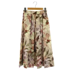 アプワイザーリッシェ Apuweiser-riche ニュアンスフラワータックフレアスカート ロング プリント 0 ローズピンク /MY ■OS