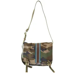VALENTINO ヴァレンティノ 17SS カモフラ柄 ロックスタッズキャンバスメッセンジャーバッグ MY2B0566CWT ミックスのサムネイル