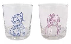 [중고] 글라스 후추 나비 시노부 & 쿠리하나 가나가오 페어 글라스 [WEBSHOP 복권 귀멸의 칼날 기둥 연편 편 최종화 [기둥·결집] 기둥 신작 일러스트] B상