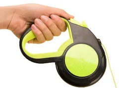 犬用リード 伸縮 光る 犬 リード 3m 5m 8m ワンタッチ伸縮 小型犬 中型犬 軽量 簡単 夜に光る 散歩 イヌ いぬ#apaap19232