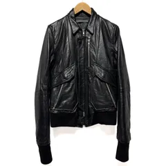 EKAM ブラックレザージャケット EKAM レザーライダースジャケット - 安寧と怠惰