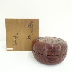 文嶺下絵 能「邯鄲の夢ハ粟飯 五十年（八十翁 文嶺)」大正6年 菓子器