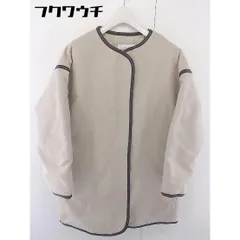 ■ frames RAY CASSIN フレームスレイカズン 中綿 長袖 フェイクムートン コート サイズF ベージュ レディース  【中古】 【1110140012166】