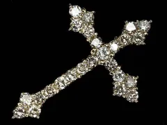 7KI15872T【売り切り】新品【RK宝石】《Diamond》極上ブラウンダイヤモンド 総計1.00ct!! K18 高級ペンダントヘッド ネックレス クロス