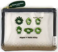 【中古】バッグ ハローキティ(藻6種類ver.) フラットポーチ 「EXPO2025 大阪・関西万博 ハローキティ×Algae」