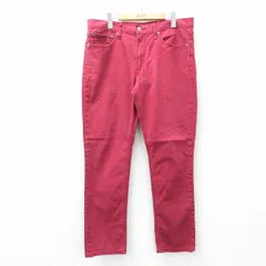 W36/古着 リーバイス Levis 511 パンツ メンズ 赤 レッド 25sep27 中古 ボトムス ロング