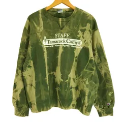 チャンピオン Champion 90S USA製 TRAM TRACK CAMPS 前V スウェット トレーナー メンズ import：XL 