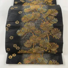 SO-516 袋帯 六通 正絹 菊 桐 切嵌 高級 逸品