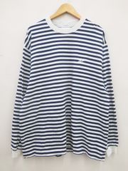 everyone×Reebok エブリワン/リーボック RB00059 25SS CLASSIC BORDER LONG SLEEVE TEE SHIRT Tシャツ　美品　XL
