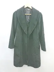 ■ BOSCH アンゴラ混 シンプル きれいめ 長袖 コート サイズ38 ブラック レディース P  【1304100024195】