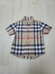3Y Burberry Kids(バーバリーキッズ) チェック 半袖 シャツ