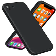 【人気商品】シリコンケース TPU iPhone6s用ケース/iPhone6用ケース 耐衝撃 ソフト 薄型 アイフォン6s用ケース 携帯カバー 全面保護 カメラ保護 柔らかい殻 黄変防止 軽量 ストラップホール付き 一体型 保護カバー 黒 GJ-91