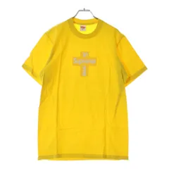 SUPREME (シュプリーム) 20AW Cross Box Logo Tee クロスボックスロゴ 半袖Tシャツ イエロー