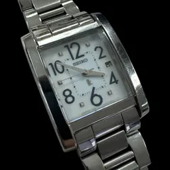 新品電池稼働 良品 SEIKO セイコー ルキア LUKIA スクエア レディース腕時計 SS クォーツ 7N82-0DK0 シルバー