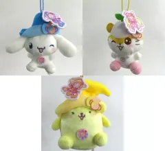 【中古】キーホルダー 全3種セット マスコット～シナモロール・コロコロクリリン・ポムポムプリン～ 「おジャ魔女どれみ×サンリオキャラクターズ」
