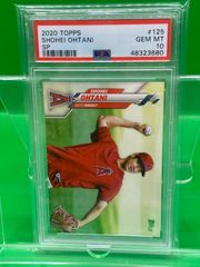 大谷翔平エンゼルス2020 Topps＃125 SP PSA10 GEMMINT