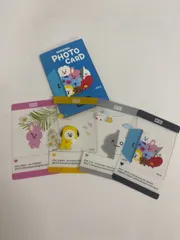 BT21 AMAZING フォトカード 4枚セット KOYA RJ SHOOKY  CHIMMY TATA COOKY VAN クリアカード
