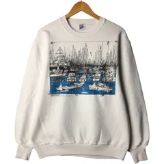 古着 80~90年代 ジャージーズ Jerzees プリントスウェットシャツ トレーナー USA製 メンズL相当 ヴィンテージ/eaa568307