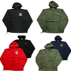 古着卸 まとめ売り チャンピオン アノラック ジャケット 6枚セット (メンズ M /L ) チームロゴ ワンポイント ドローコード 中古古着 NB9878