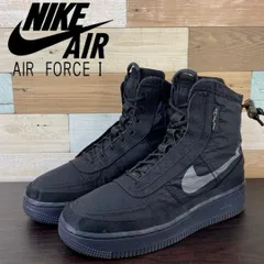 NIKE AIR FORCE 1 SHELL ナイキ ウィメンズ エアフォース1 シェル ブラック 22.5cm U10250 BQ6096-001