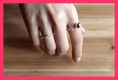 ★スタッフおすすめ★【在庫限り】 2つの玉 フリーサイズリング アクセサリー リ 送料無料　スピード発送リングの大きさを自由に変えれ  おすすめ おしゃれ　かわいい　人気 20200110-6