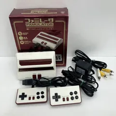 激安価額中古★ファミコン互換機 本体＆ファミュレーター カセット 約30本セット まとめ売り ファミカセ 大量 ソフト 本体