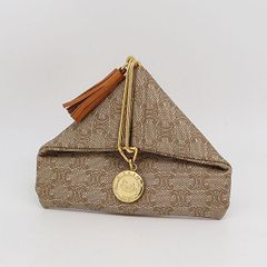 極美品✨セリーヌ 馬車金具 トライアングルコインケース ブラゾン