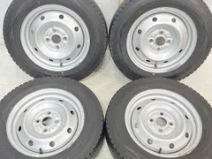 155/80R14 88/86 LT 
ダンロップ ウィンターマックス SV01 
　 TOPY E45 
14x5.0  100-4穴 
中古タイヤ スタッドレスタイヤ ホイールセット 4本セット
 w14240125009