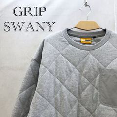 GRIP SWANNY グリップスワニー GEAR POCKET QUILT CREW グリップスワニー キルティング トレーナー XL グレー メンズ